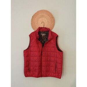 Hawke & Co. Sport Performance Puffer Vest Men's XXL Red Lightweight EUC